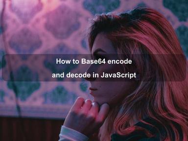 Base64 encoding and decoding in JavaScript