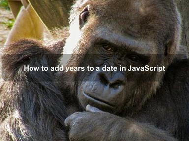 How to add years to a date in JavaScript