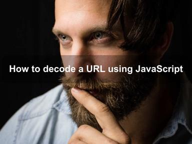 How to decode a URL using JavaScript