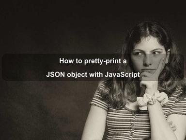 How to pretty-print a JSON object with JavaScript