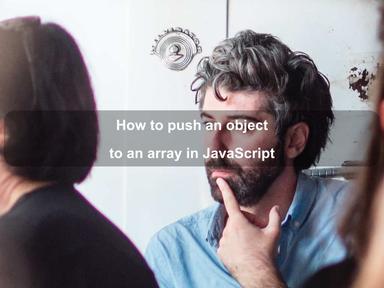 How to push an object to an array in JavaScript