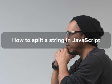 How to split a string in JavaScript