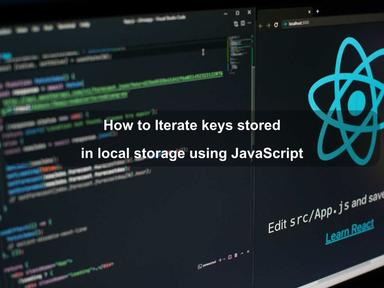 Iterating over all keys stored in local storage using JavaScript